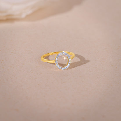 Gold Mini Orbit Lab Grown Diamond Ring