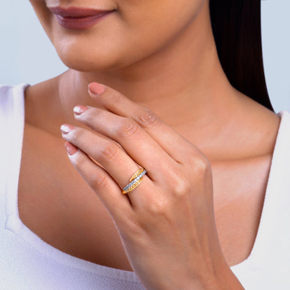 Gold Shimmering Moments Lab Grown Diamond Ring