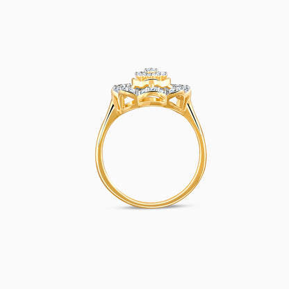 Gold Magna Florale Lab Grown Diamond Ring