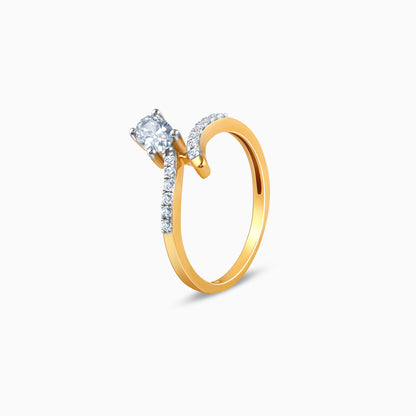 Gold Selene Lab Grown Diamond Solitaire Ring