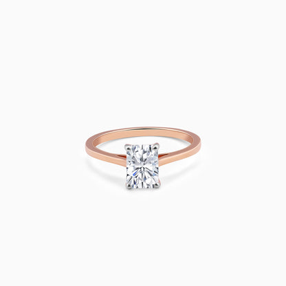 Anushka Sharma Rose Gold Forever Solitaire Lab Grown Diamond Ring