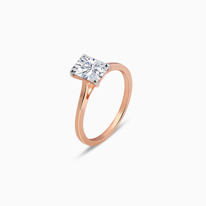 Anushka Sharma Rose Gold Forever Solitaire Lab Grown Diamond Ring