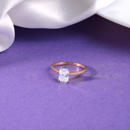 Anushka Sharma Rose Gold Forever Solitaire Lab Grown Diamond Ring