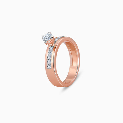 Rose Gold Smitten Solitaire Lab Grown Diamond Ring