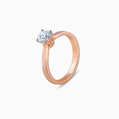 Anushka Sharma Rose Gold Joy Solitaire Lab Grown Diamond Ring