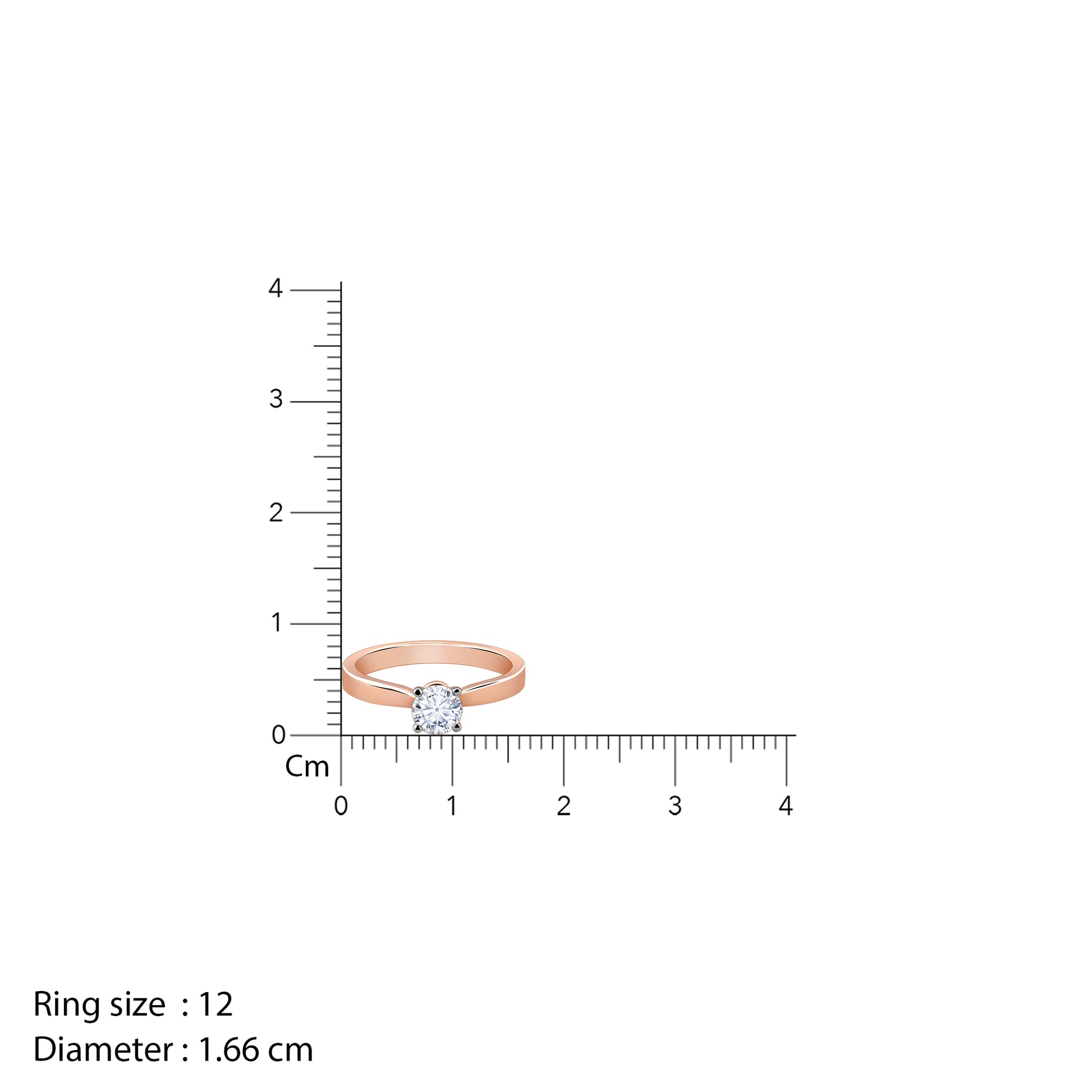 Rose Gold Joy Solitaire Diamond Ring - rose gold ring for women