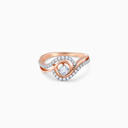 Rose Gold Rhea Solitaire Diamond Ring - rose gold ring for women
