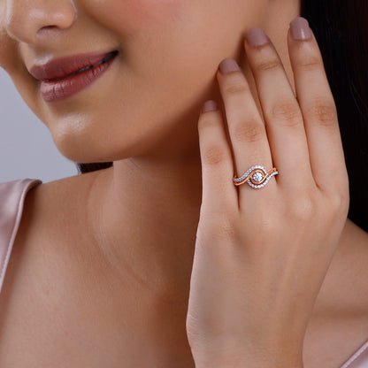 Rose Gold Rhea Solitaire Lab Grown Diamond Ring
