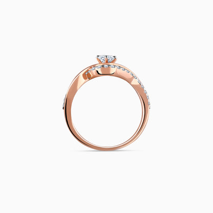Rose Gold Rhea Solitaire Lab Grown Diamond Ring