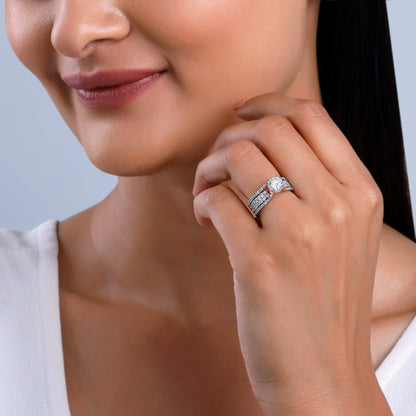 Anushka Sharma Rose Gold Narvi Solitaire Lab Grown Diamond Ring