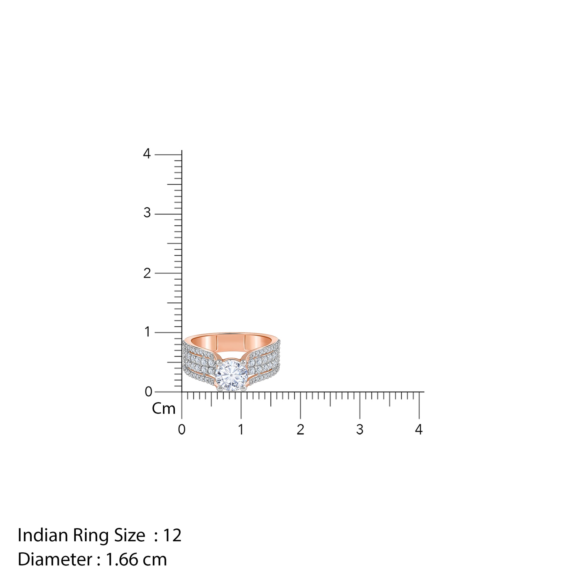 Anushka Sharma Rose Gold Narvi Solitaire Lab Grown Diamond Ring