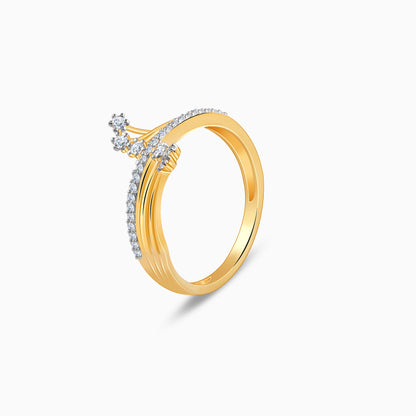 Gold Cocktail Lab Grown Diamond Ring