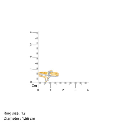 Gold Cocktail Diamond Ring- gold ring for women