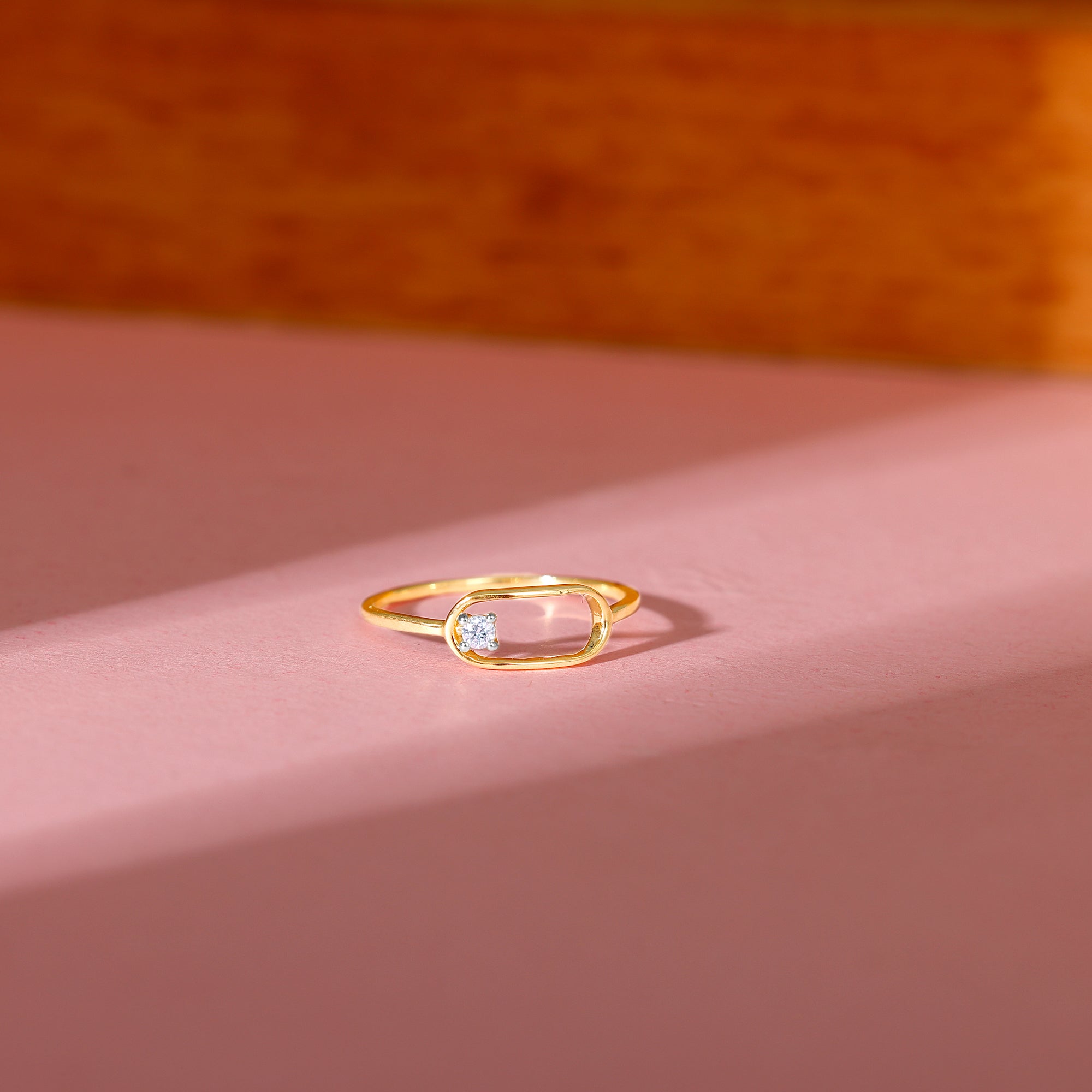 Gold Gleaming Grace Diamond Ring - view 2