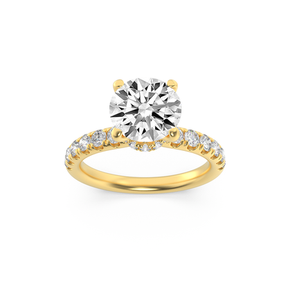 Gold Forever Round Cut Solitaire Diamond Ring