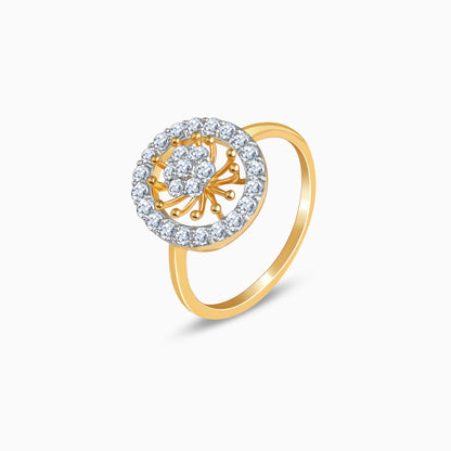 Gold Bloomwheel Lab Grown Diamond Ring