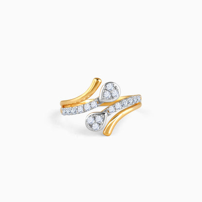 Gold Intersect Lab Grown Diamond Ring