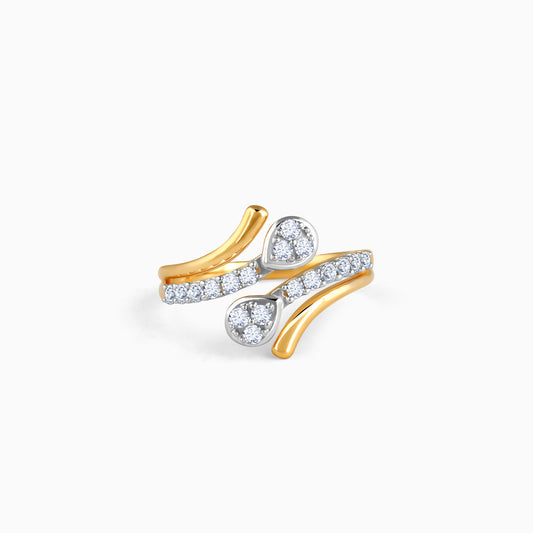Gold Intersect Lab Grown Diamond Ring