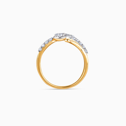 Gold Intersect Lab Grown Diamond Ring