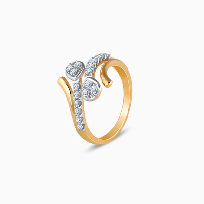 Gold Intersect Lab Grown Diamond Ring