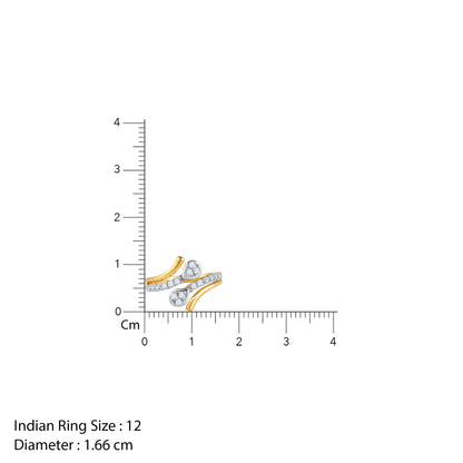 Gold Intersect Lab Grown Diamond Ring