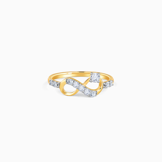 Gold Bella Infinity Lab Grown Diamond Ring