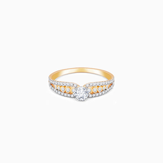 Gold Alluring Beauty Diamond Ring