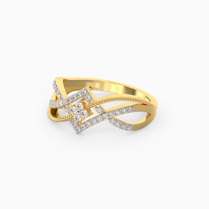 Gold Sparkling Rhapsody Diamond Ring