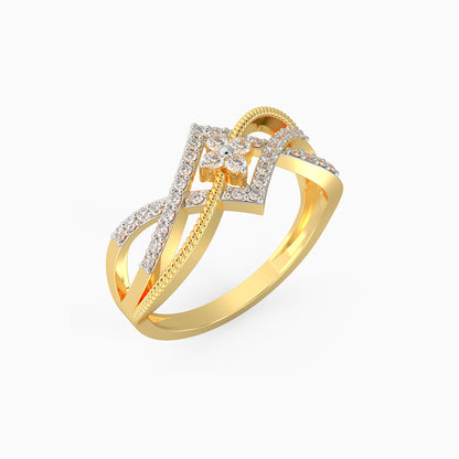 Gold Sparkling Rhapsody Diamond Ring
