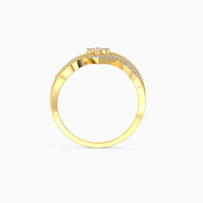 Gold Sparkling Rhapsody Diamond Ring