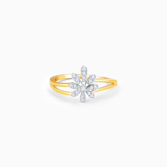 Gold Crowning Cosmos Diamond Ring