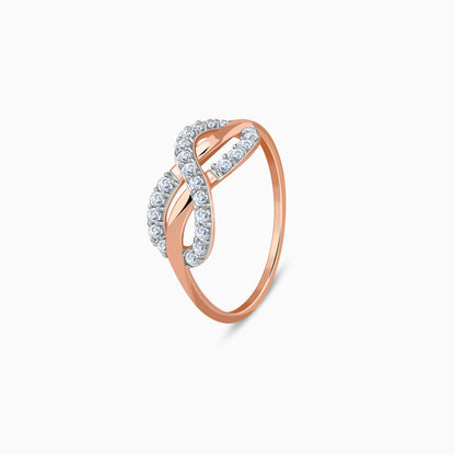 Rose Gold Eternal Loop Lab Grown Diamond Ring
