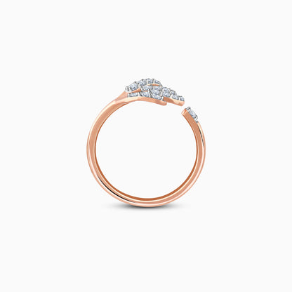 Rose Gold Wings Lab Grown Diamond Ring