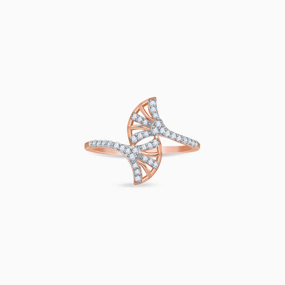 Rose Gold Divine Duet Lab Grown Diamond Ring