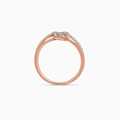 Rose Gold Divine Duet Lab Grown Diamond Ring
