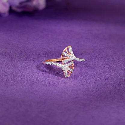 Rose Gold Divine Duet Lab Grown Diamond Ring