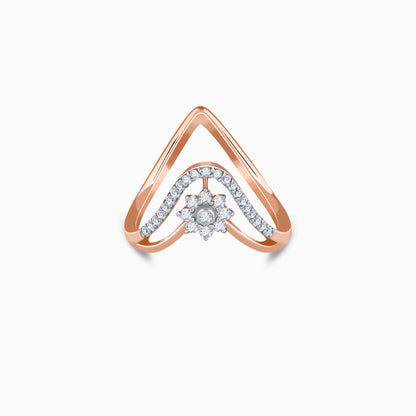 Rose Gold Aurora Bloom Vanki Lab Grown Diamond Ring