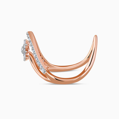 Rose Gold Aurora Bloom Vanki Lab Grown Diamond Ring