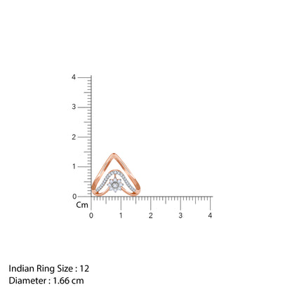 Rose Gold Aurora Bloom Vanki Lab Grown Diamond Ring