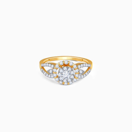 Gold Fleurora Lab Grown Diamond Ring