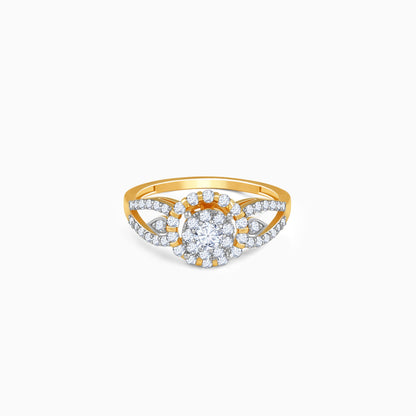 Gold Fleurora Lab Grown Diamond Ring