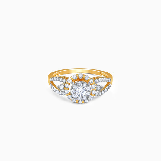 Gold Fleurora Lab Grown Diamond Ring