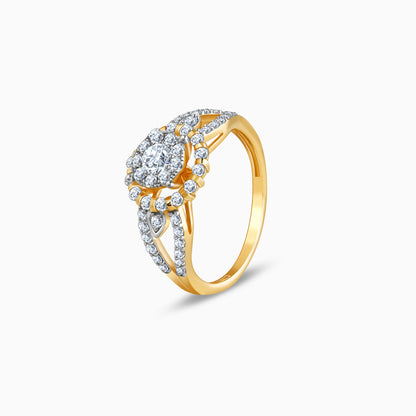 Gold Fleurora Lab Grown Diamond Ring