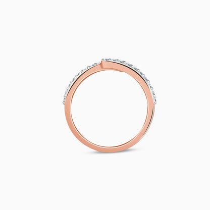 Rose Gold Shooting Star Lab Grown Diamond Ring