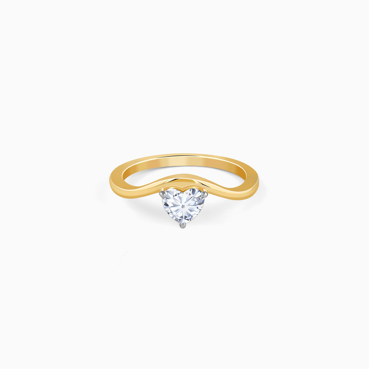 Gold Eternal Flame Solitaire Lab Grown Diamond Ring