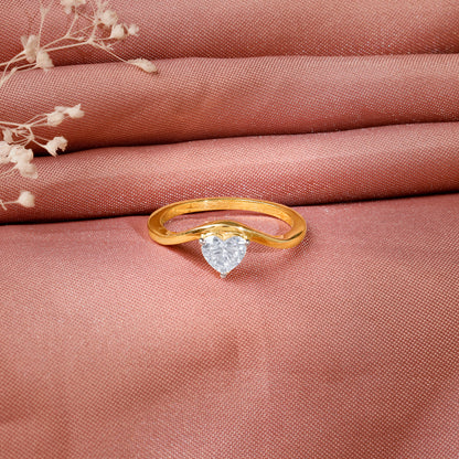 Gold Eternal Flame Solitaire Lab Grown Diamond Ring