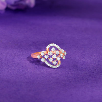 Rose Gold Heartfelt Spark Lab Grown Diamond Ring