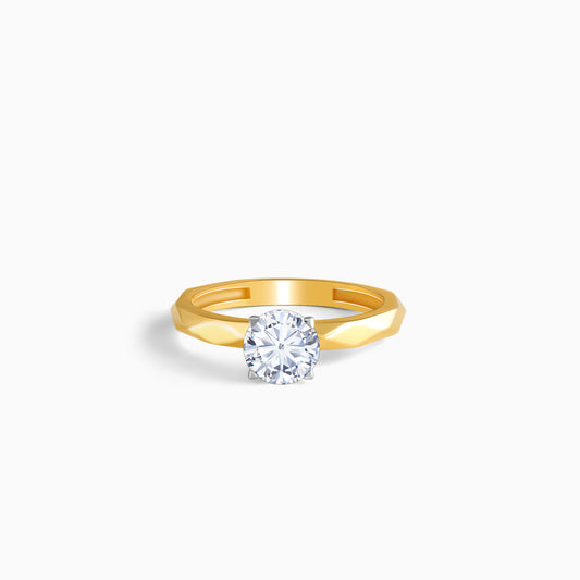 Gold Vow Solitaire Lab Grown Diamond Ring