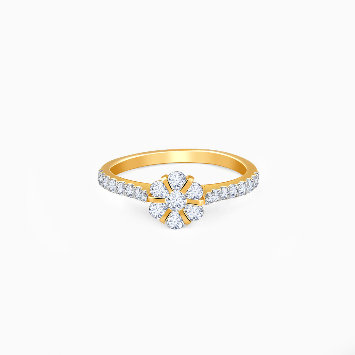 Gold Blossom Radiance Diamond Ring