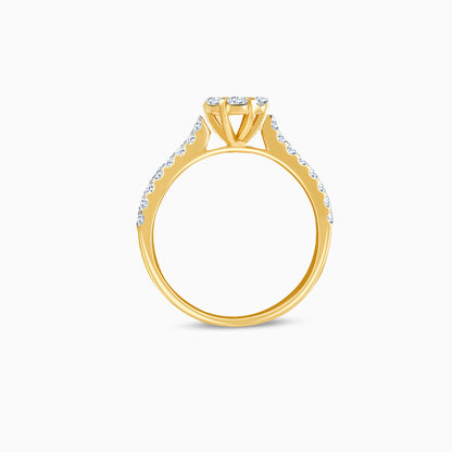 Gold Blossom Radiance Diamond Ring